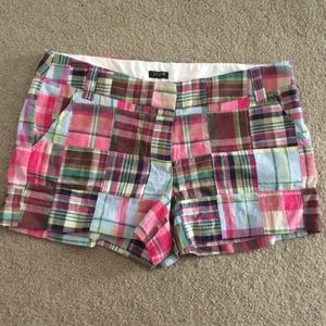 JCREW plaid shorts